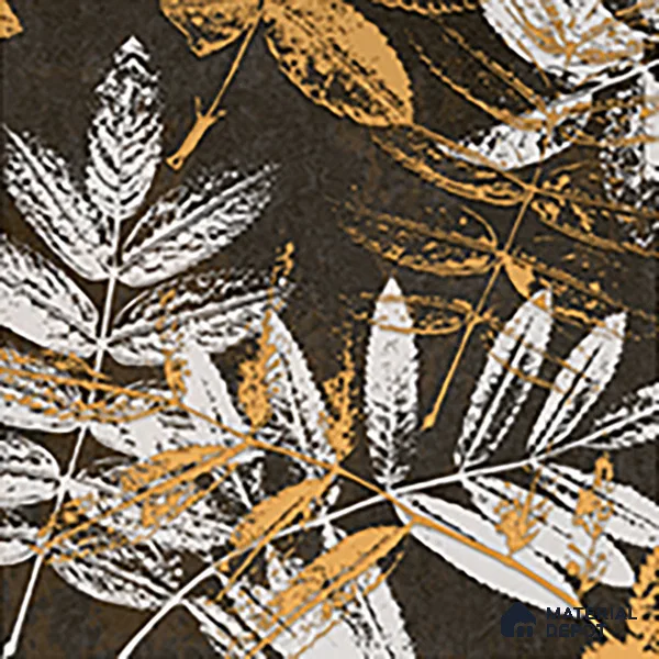 Floral Wall Tile TL 07249 B Plana 8006 GLM (Gold) 1 ft x 1 ft Ceramic Matte Finish - 9 mm  | 2 mm Spacer is Mandatory | Please Expect a Slight Variation of Pattern (Sample)